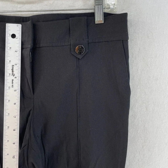 Style&co. Shorts Women's Sz 6 Black Bermuda Pleated Mid-Rise Pockets Stretch - Picture 4 of 9